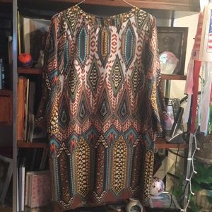 Tribal Print Mini Dress